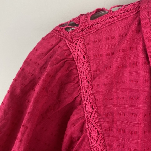 Anthropologie Pilcro Lace Back Western Buttondown Size Medium - Picture 16 of 16